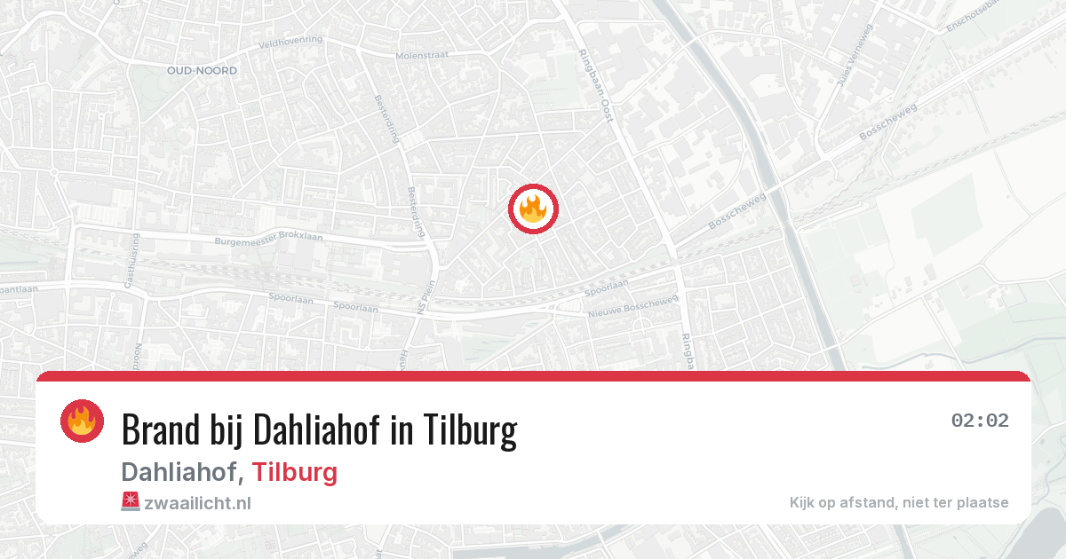 Brand bij Dahliahof in Tilburg — 29 jun 2026