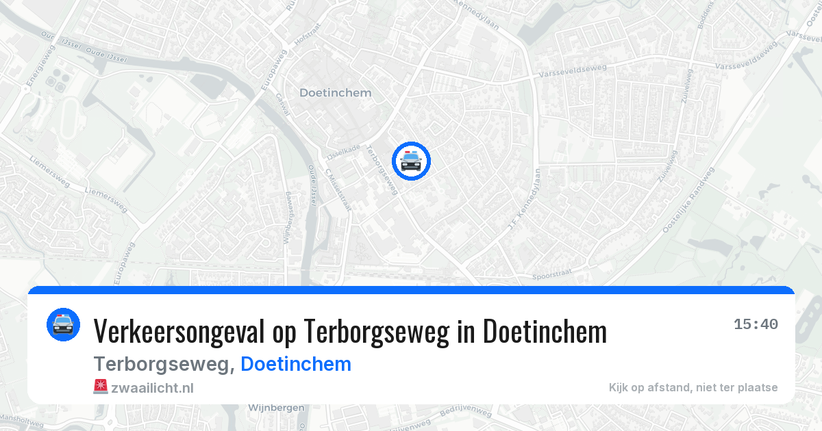 Verkeersongeval op Terborgseweg in Doetinchem — 26 mei 2026
