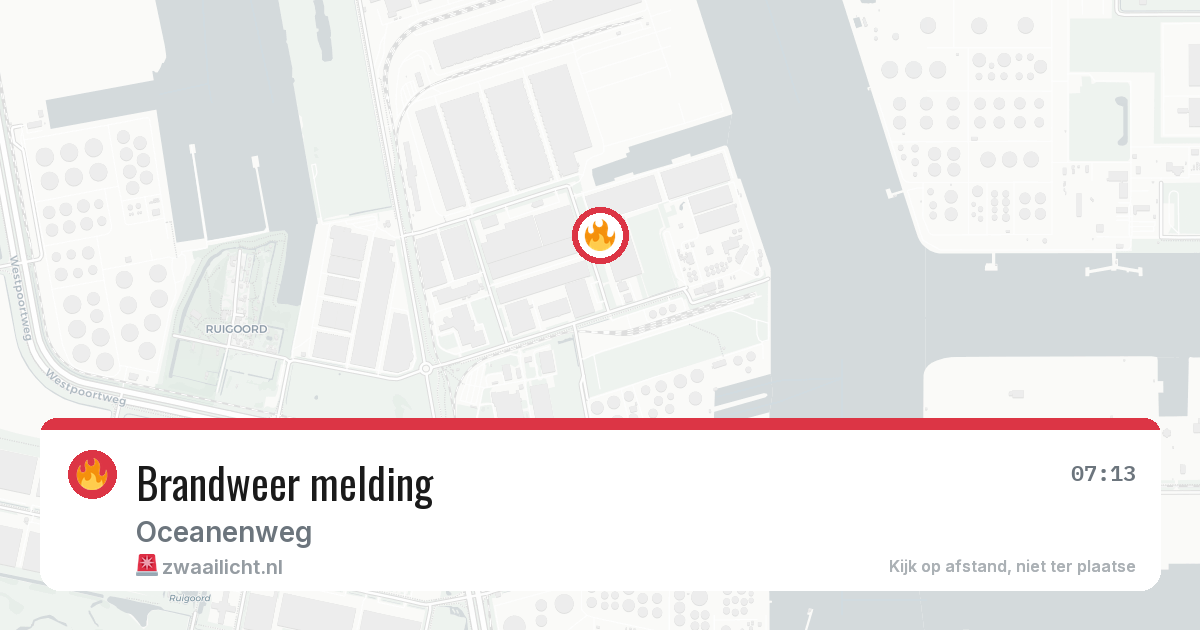 Brandweer melding — 7 mei 2026
