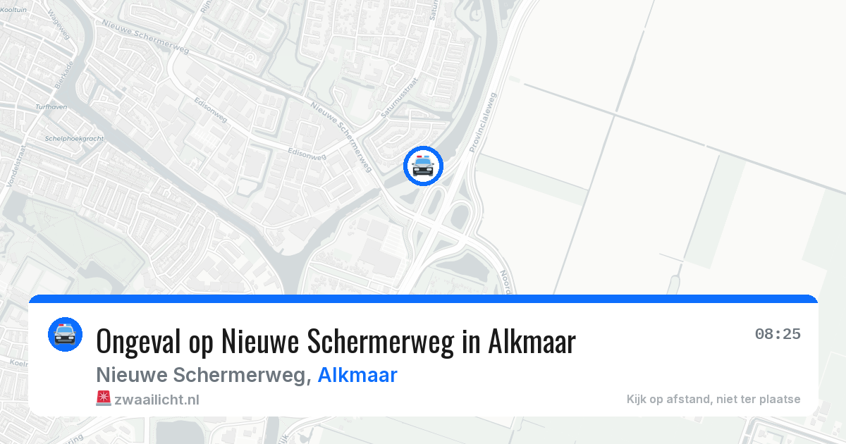 Ongeval op Nieuwe Schermerweg in Alkmaar — 13 apr 2026