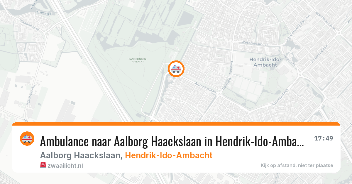 Ambulance naar Aalborg Haackslaan in Hendrik-Ido-Ambacht — 6 apr 2026