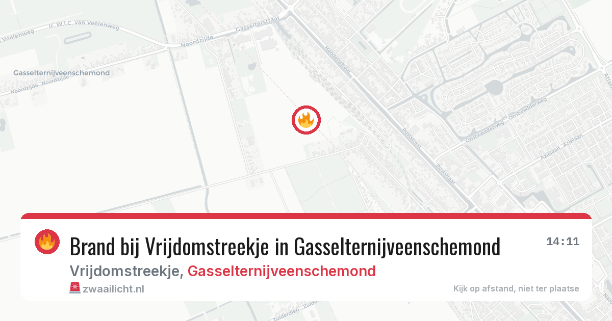 Brand bij Vrijdomstreekje in Gasselternijveenschemond — 28 mei 2026