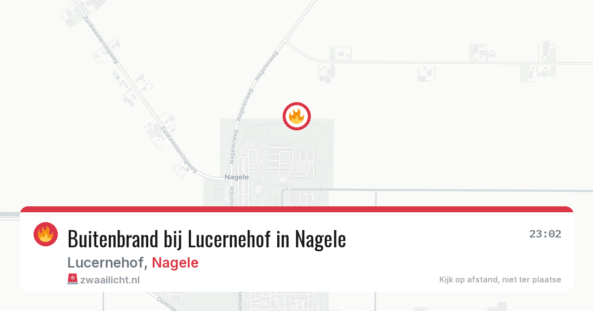 Buitenbrand bij Lucernehof in Nagele — 4 aug 2026