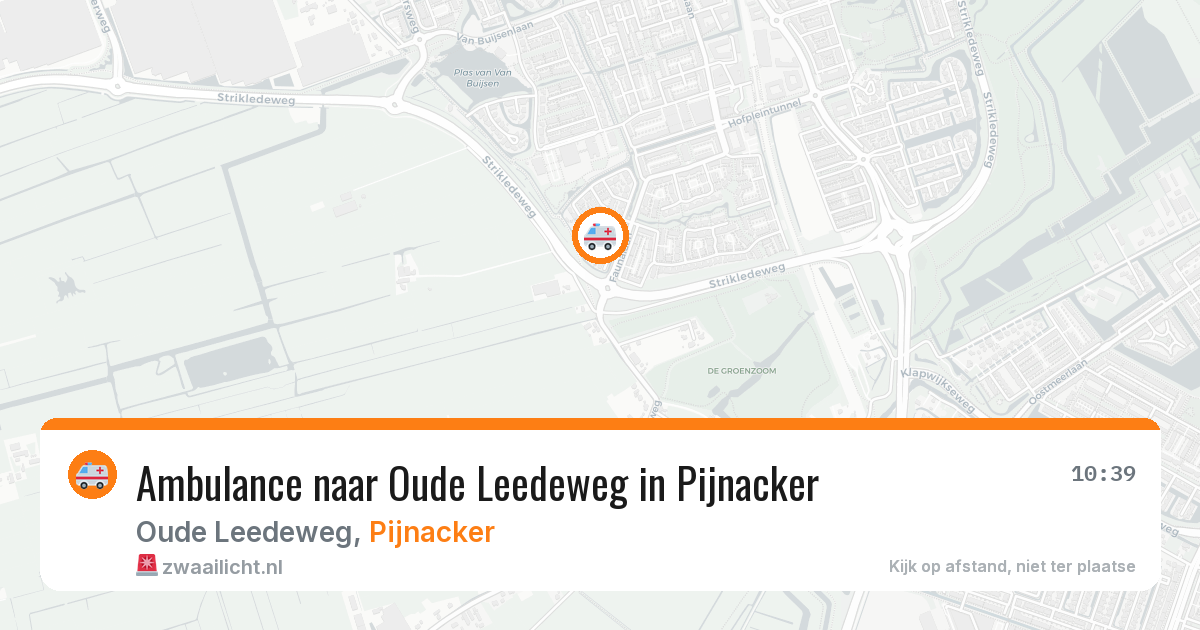 Ambulance naar Oude Leedeweg in Pijnacker — 4 jul 2026