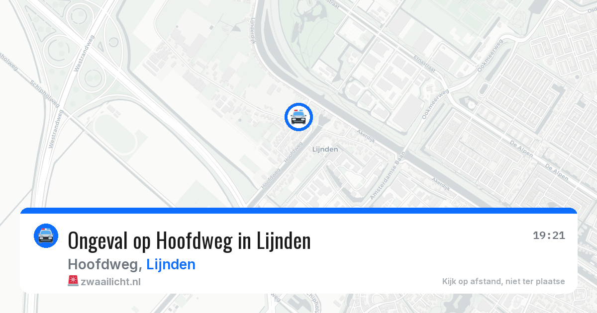 Ongeval op Hoofdweg in Lijnden — 24 jun 2026