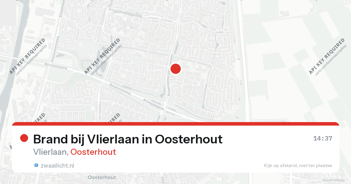 Brand bij Vlierlaan in Oosterhout — 10 jun 2026