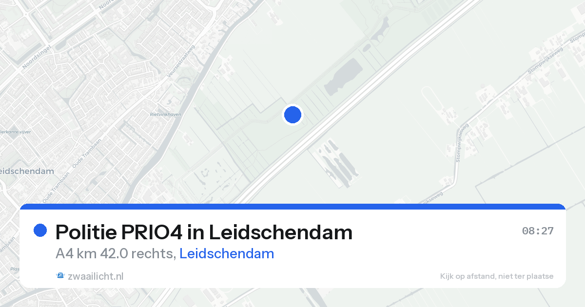 Politie PRIO4 in Leidschendam — 22 aug 2026 | 🚨 Zwaailicht.nl