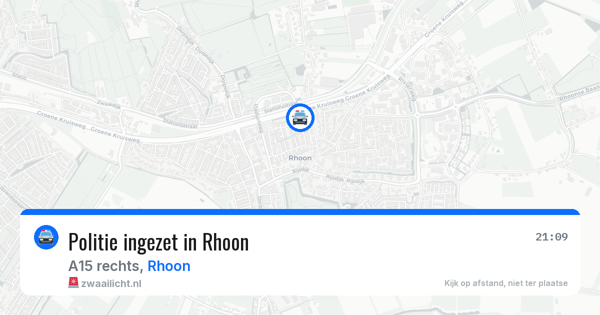 Politie ingezet in Rhoon — 3 mei 2026 | 🚨 Zwaailicht.nl