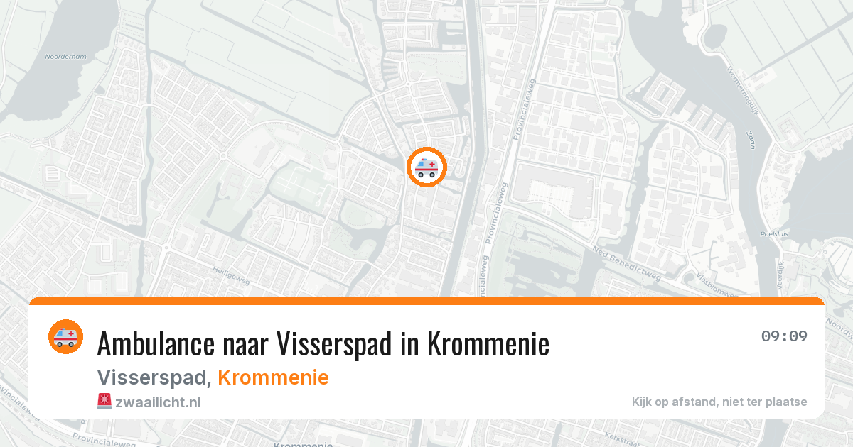 Ambulance naar Visserspad in Krommenie — 18 mrt 2026