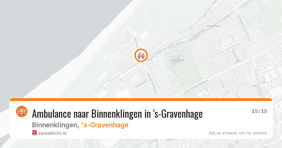 Ambulance naar Binnenklingen in 's-Gravenhage — 10 jul 2026
