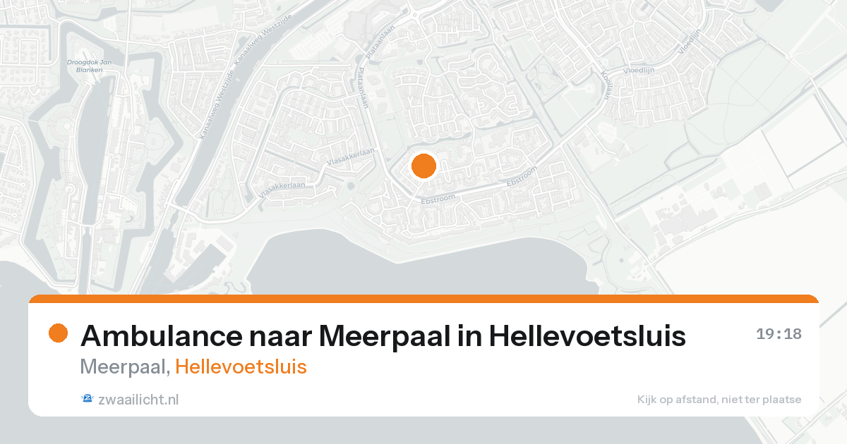 Ambulance naar Meerpaal in Hellevoetsluis — 25 aug 2026