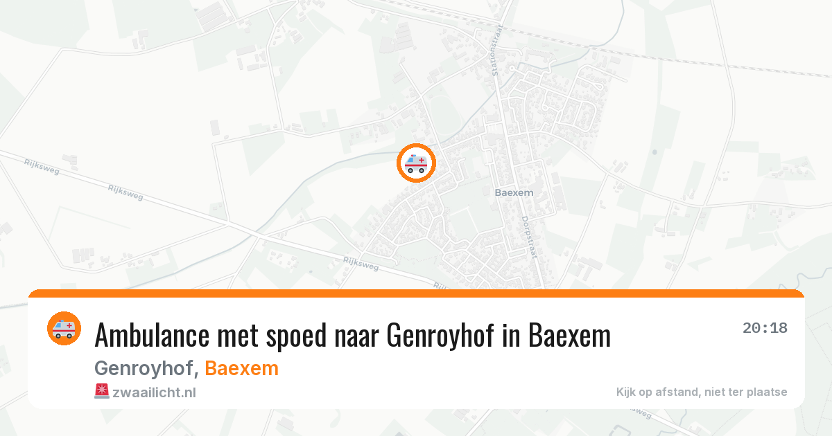 Ambulance met spoed naar Genroyhof in Baexem — 13 feb 2026