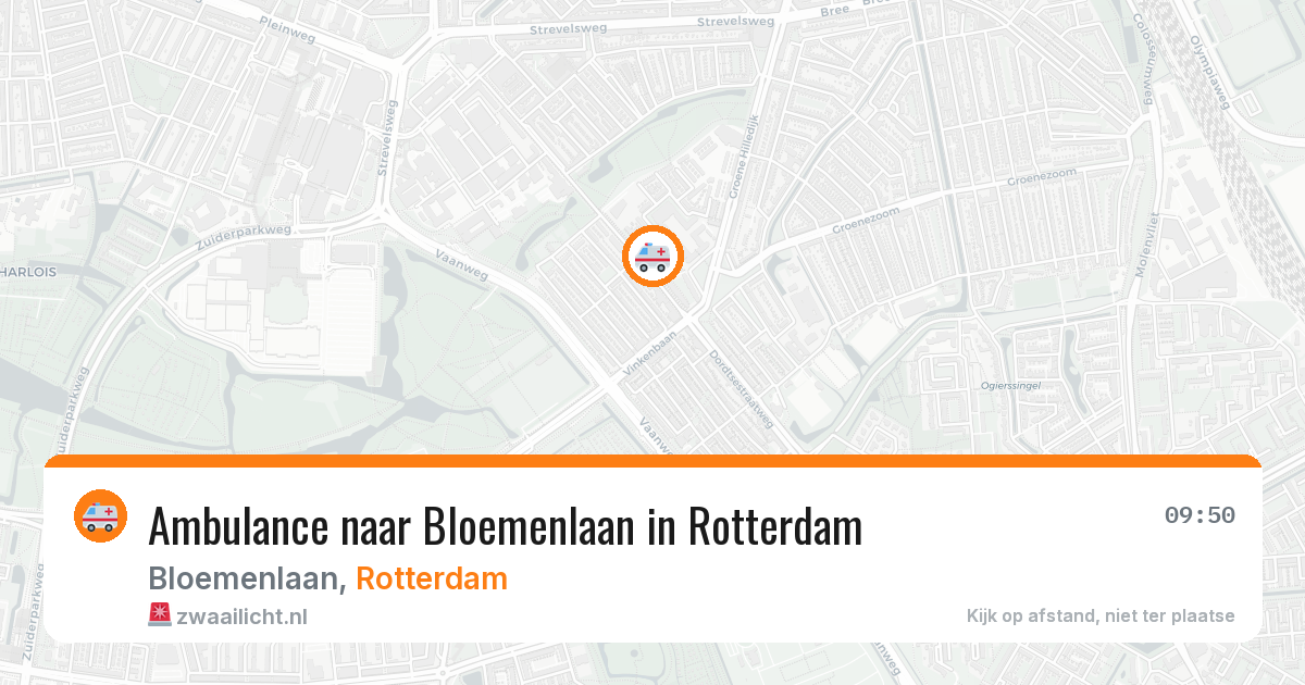 Ambulance naar Bloemenlaan in Rotterdam — 1 apr 2026