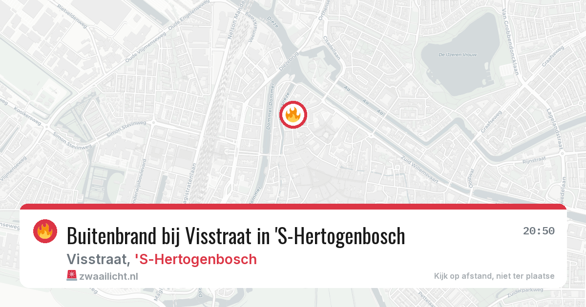 Buitenbrand bij Visstraat in 'S-Hertogenbosch — 12 feb 2026