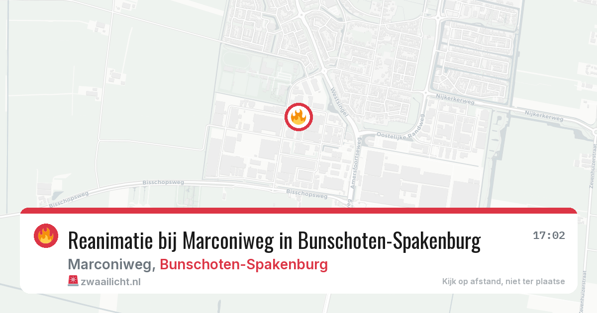 Reanimatie bij Marconiweg in Bunschoten-Spakenburg — 26 feb 2026