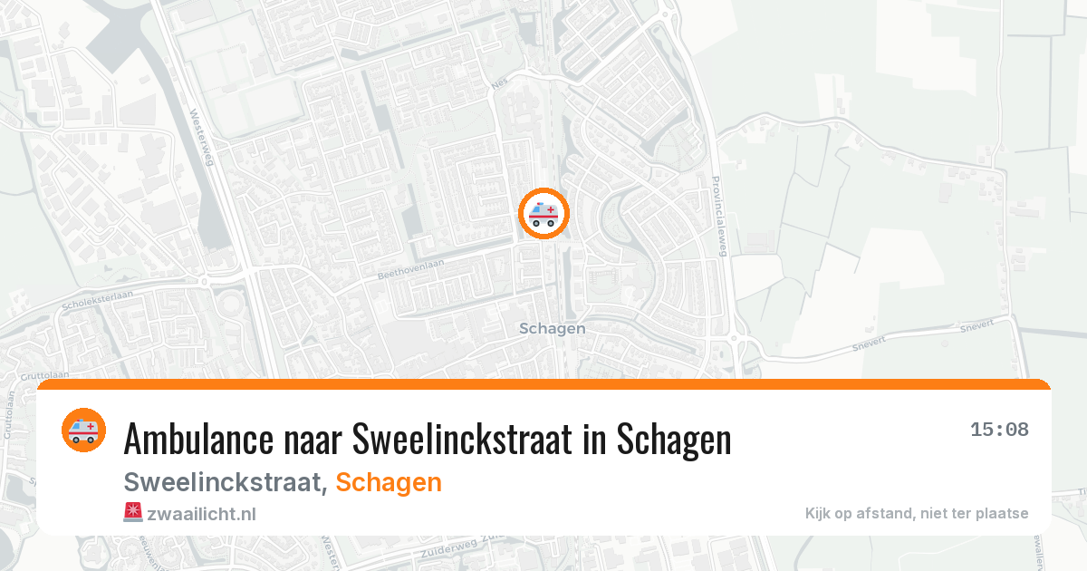 Ambulance naar Sweelinckstraat in Schagen — 12 mei 2026