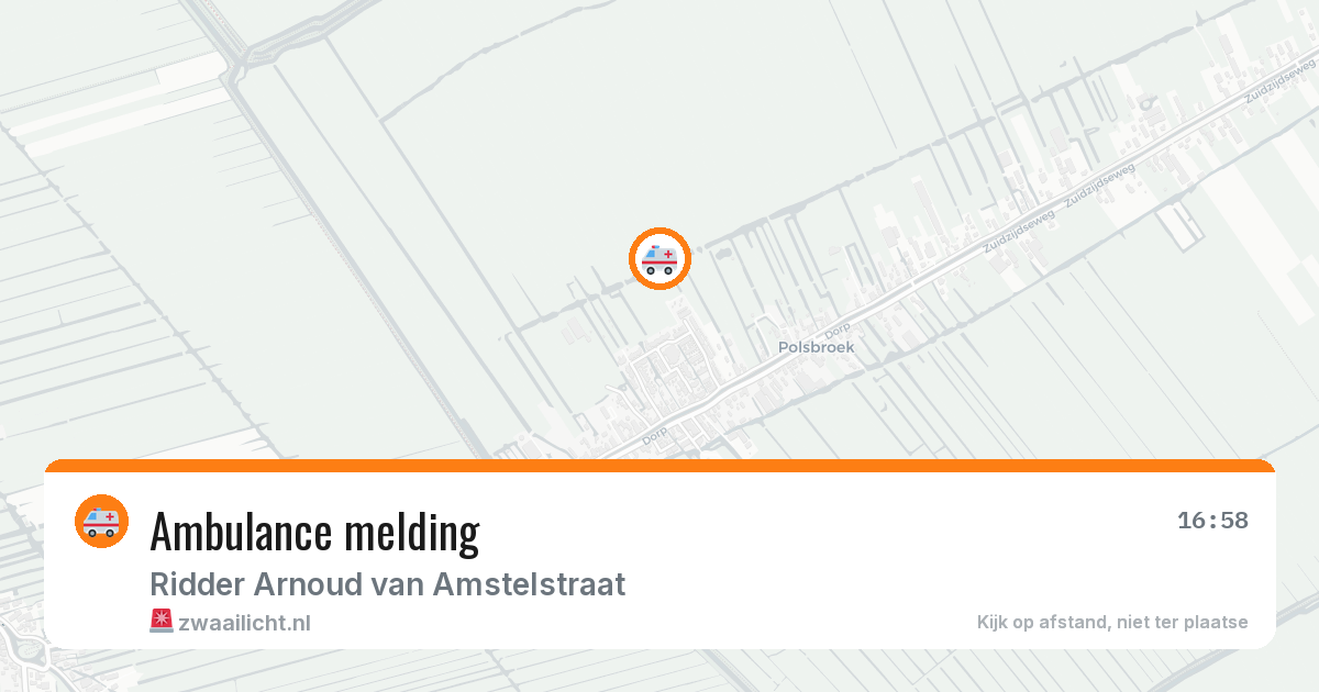 Ambulance melding — 25 mei 2026