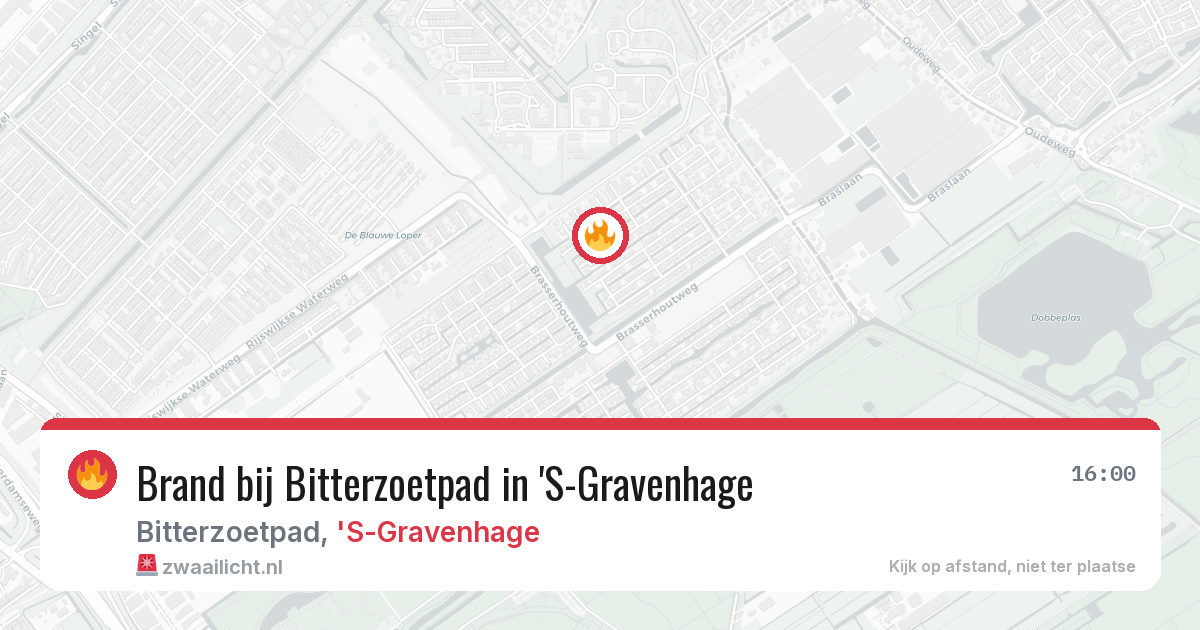 Brand bij Bitterzoetpad in 'S-Gravenhage — 14 jul 2026