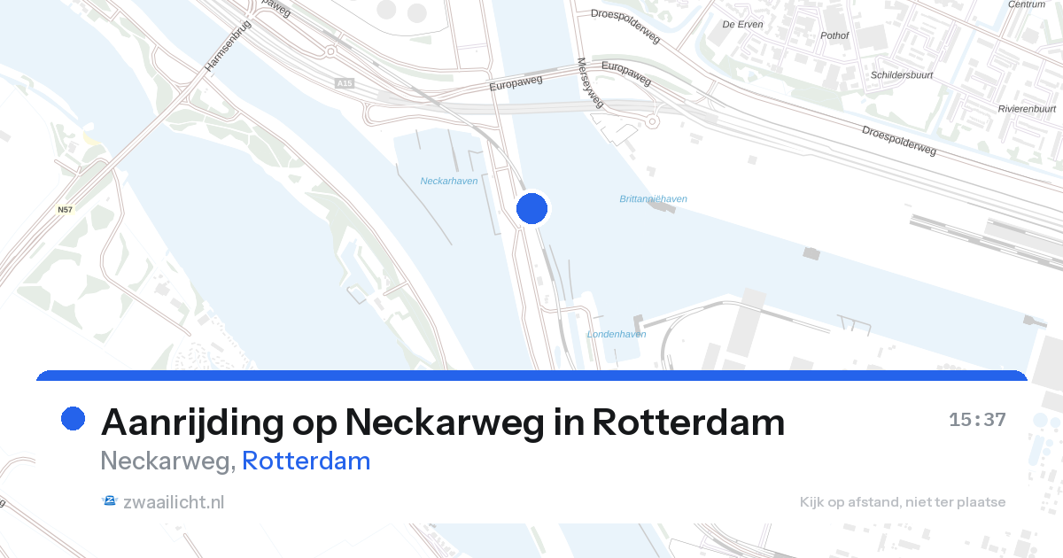 Aanrijding op Neckarweg in Rotterdam — 28 aug 2026