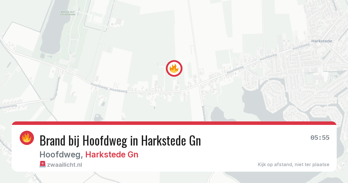 Brand bij Hoofdweg in Harkstede Gn — 4 mrt 2026