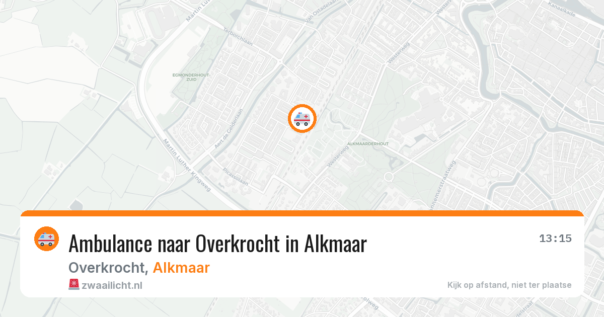 Ambulance naar Overkrocht in Alkmaar — 8 jun 2026