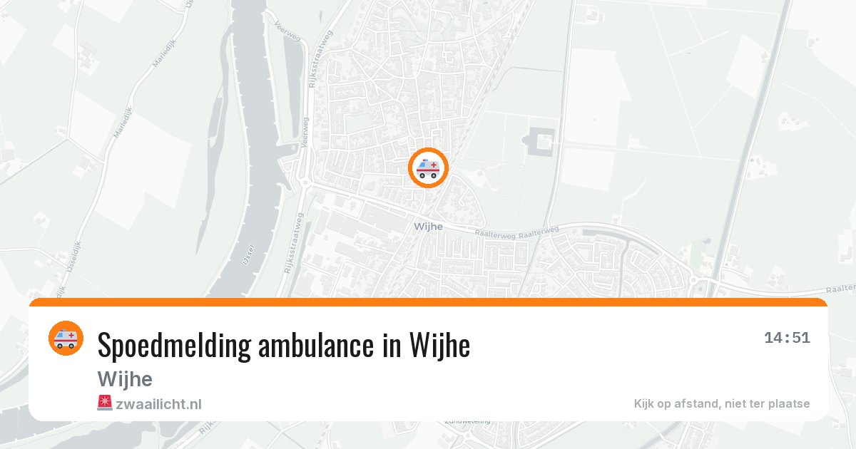 Spoedmelding ambulance in Wijhe — 16 apr 2026