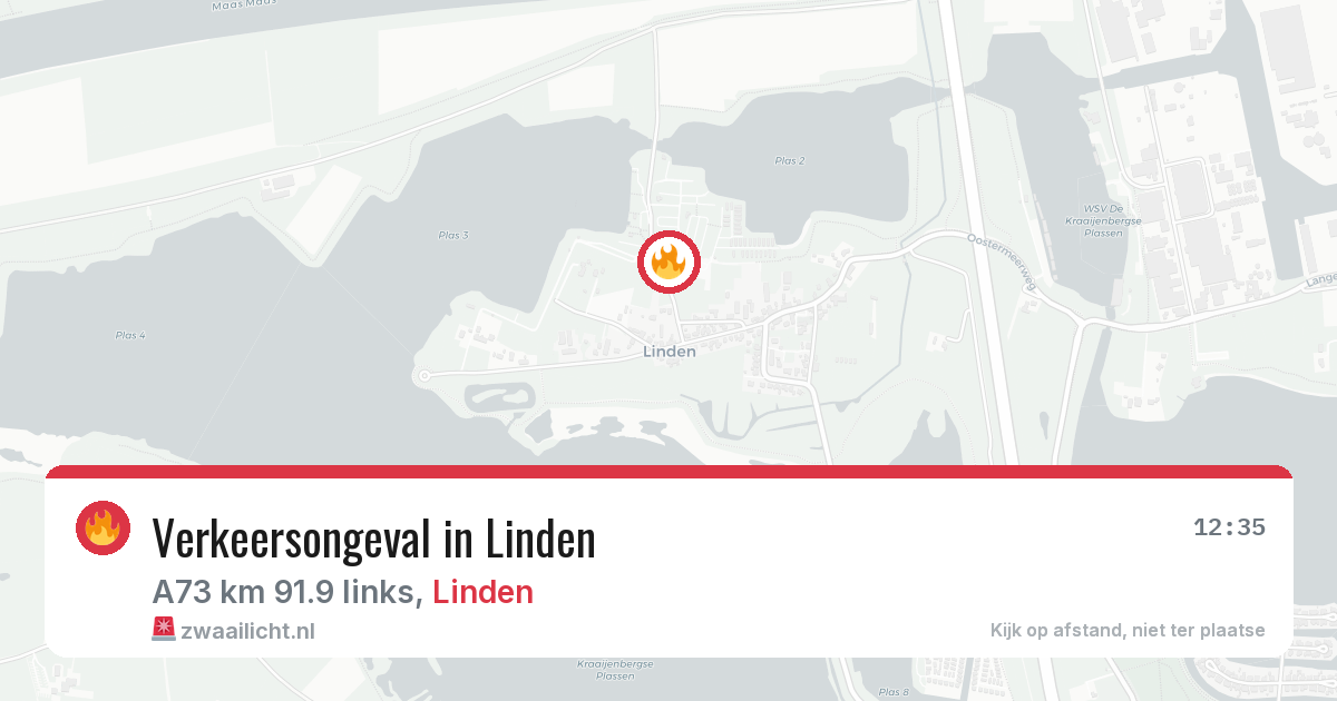 Verkeersongeval in Linden — 3 aug 2026