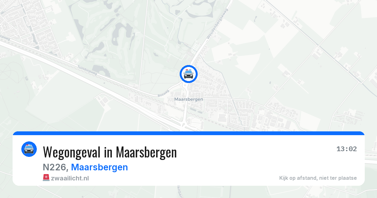 Wegongeval in Maarsbergen — 3 mrt 2026