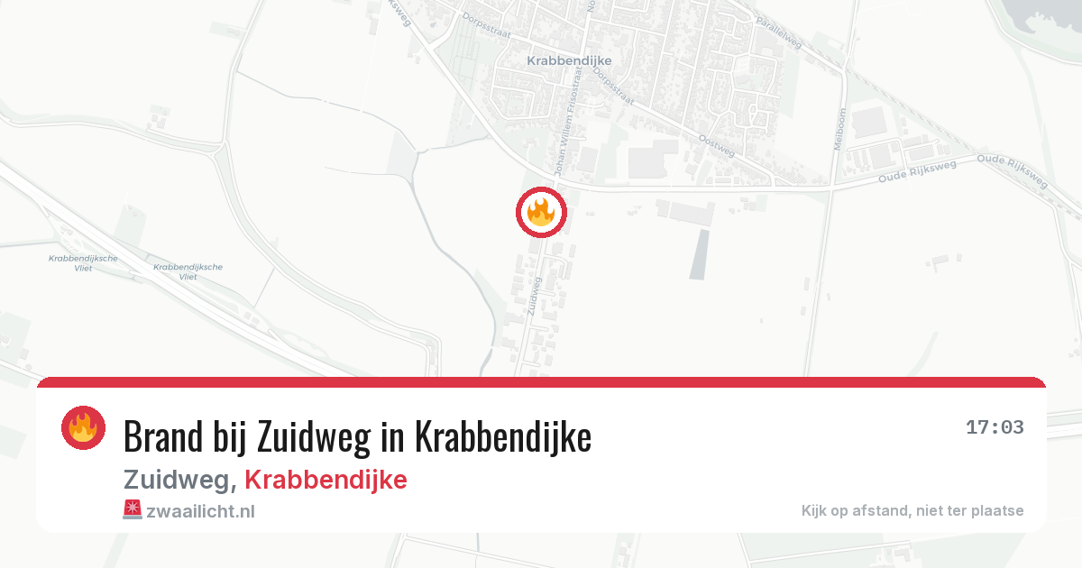 Brand bij Zuidweg in Krabbendijke — 1 apr 2026