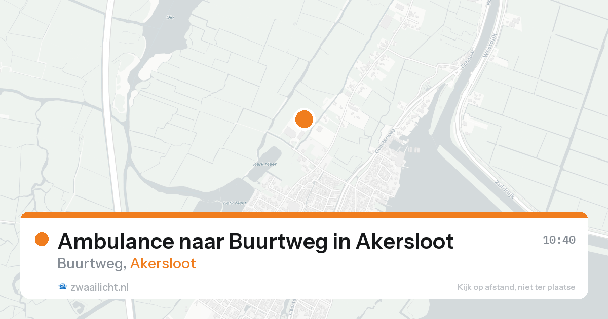 Ambulance naar Buurtweg in Akersloot — 18 mei 2026