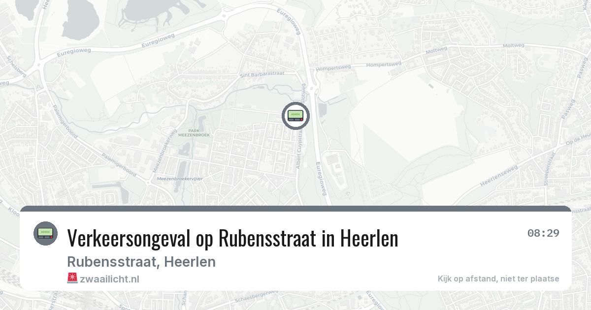 Verkeersongeval op Rubensstraat in Heerlen — 3 jun 2026