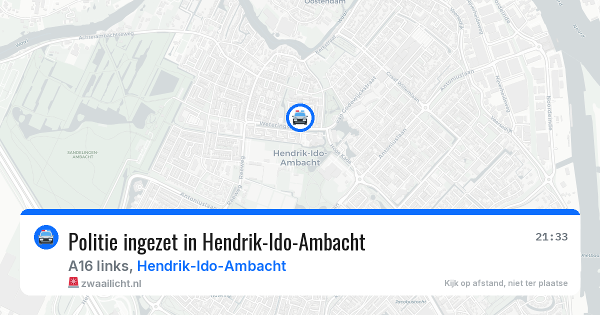 Politie ingezet in Hendrik-Ido-Ambacht — 5 mei 2026 | 🚨 Zwaailicht.nl