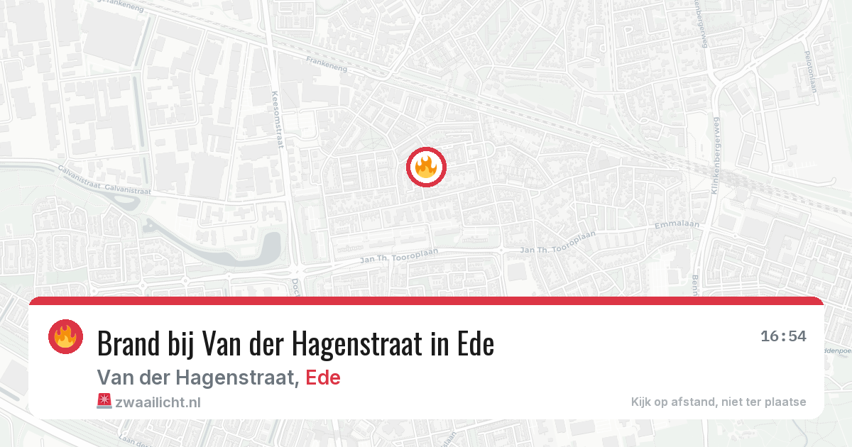 Brand bij Van der Hagenstraat in Ede — 9 mei 2026