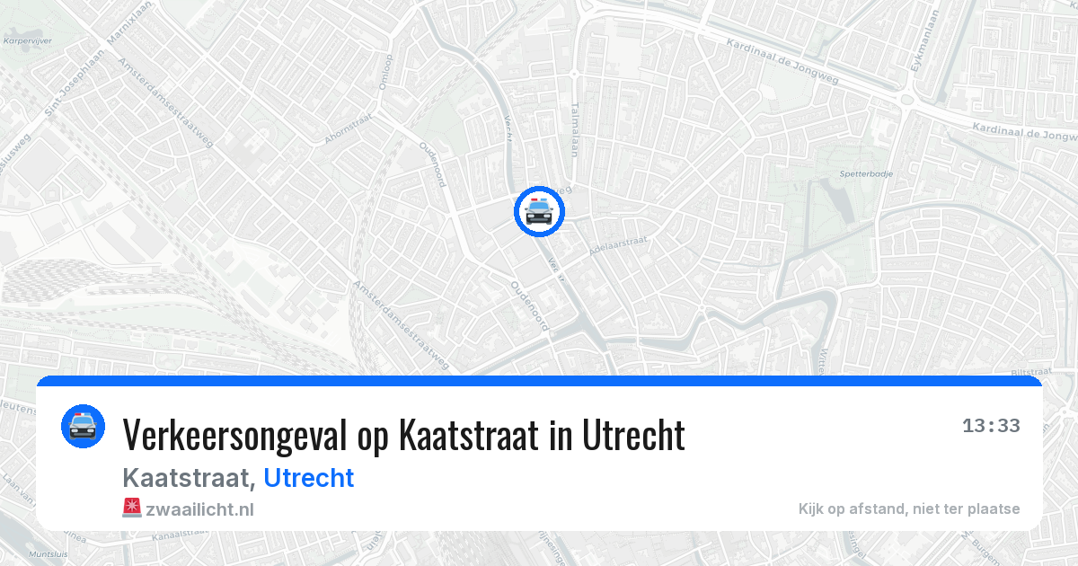 Verkeersongeval op Kaatstraat in Utrecht — 11 mei 2026