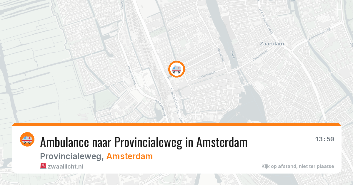 Ambulance naar Provincialeweg in Amsterdam — 23 mrt 2026