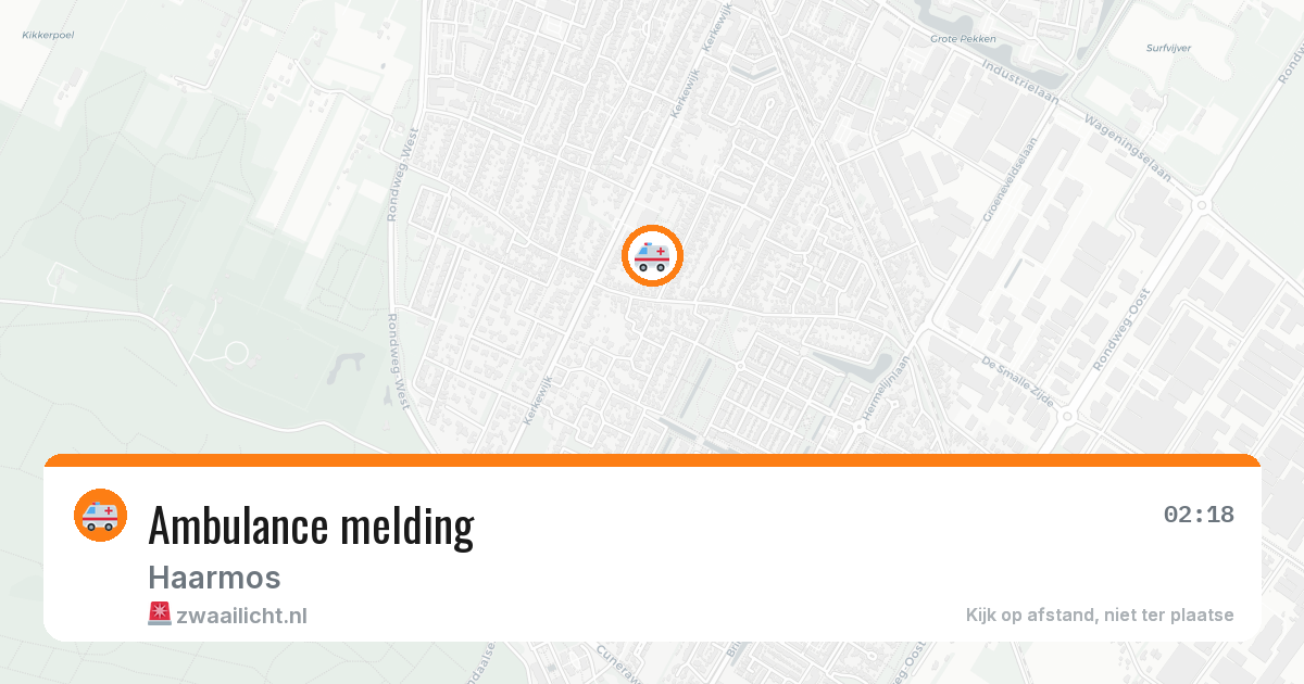 Ambulance melding — 1 jul 2026