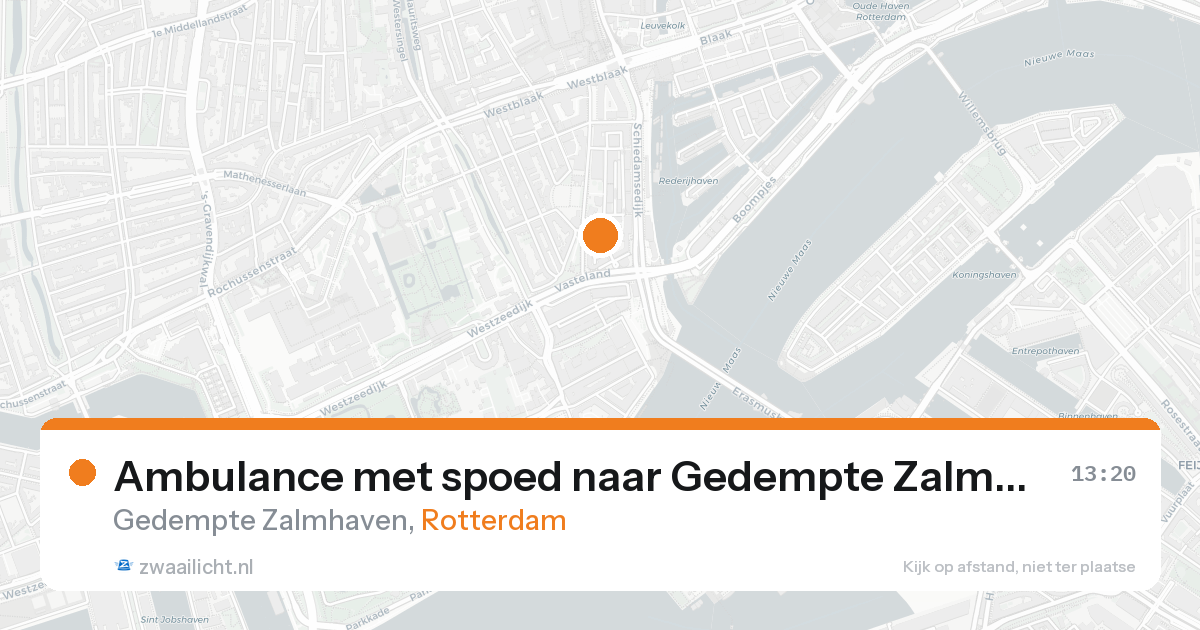 Ambulance met spoed naar Gedempte Zalmhaven in Rotterdam — 31 jan 2026