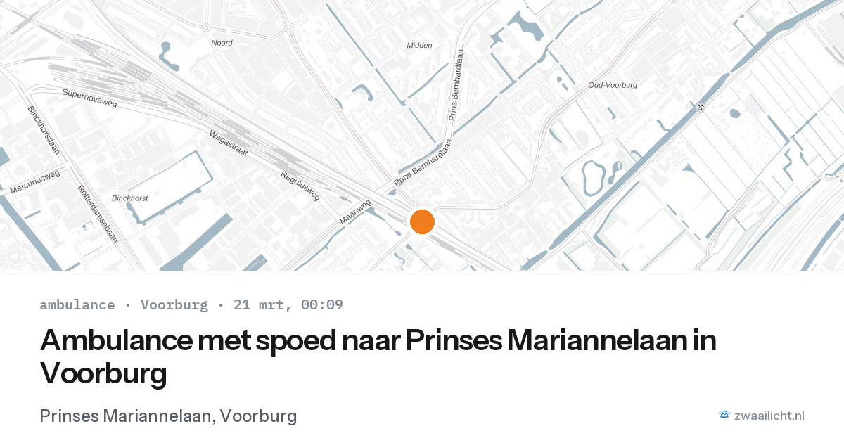 Ambulance met spoed naar Prinses Mariannelaan in Voorburg — 6 feb 2026