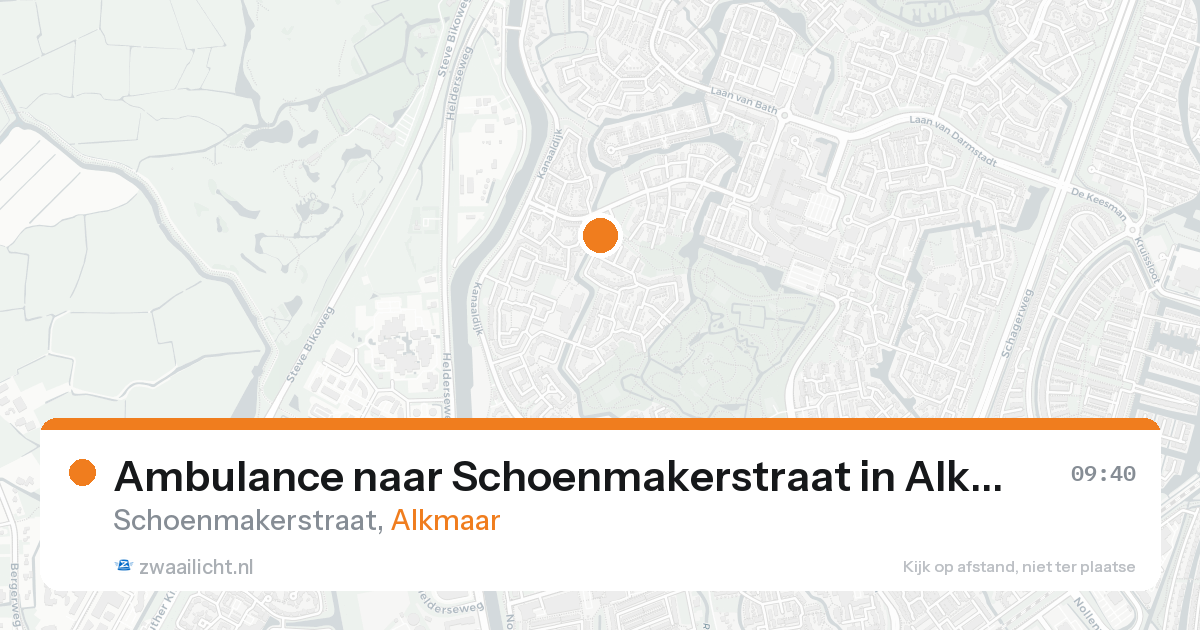 Ambulance naar Schoenmakerstraat in Alkmaar — 29 mei 2026