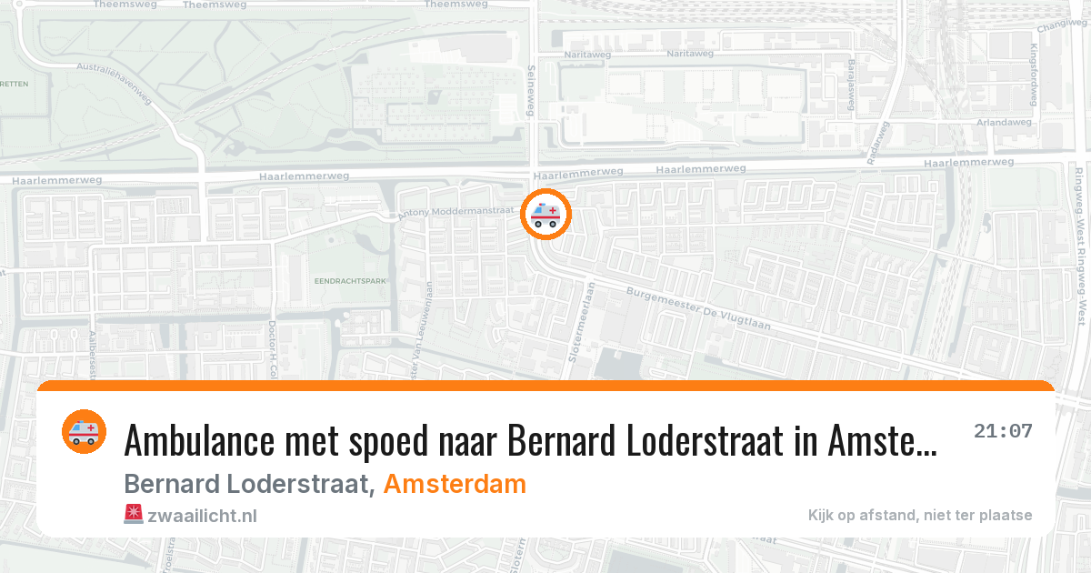 Ambulance met spoed naar Bernard Loderstraat in Amsterdam — 9 jun 2026