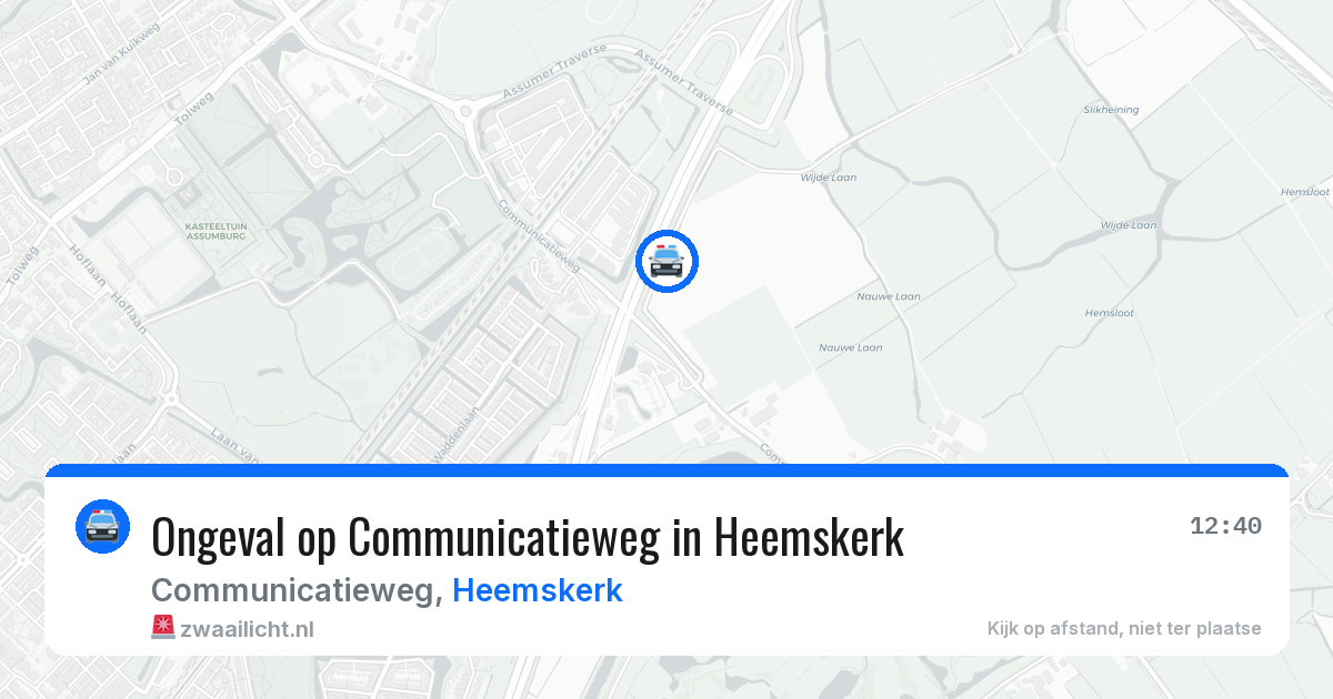 Ongeval op Communicatieweg in Heemskerk — 3 jun 2026