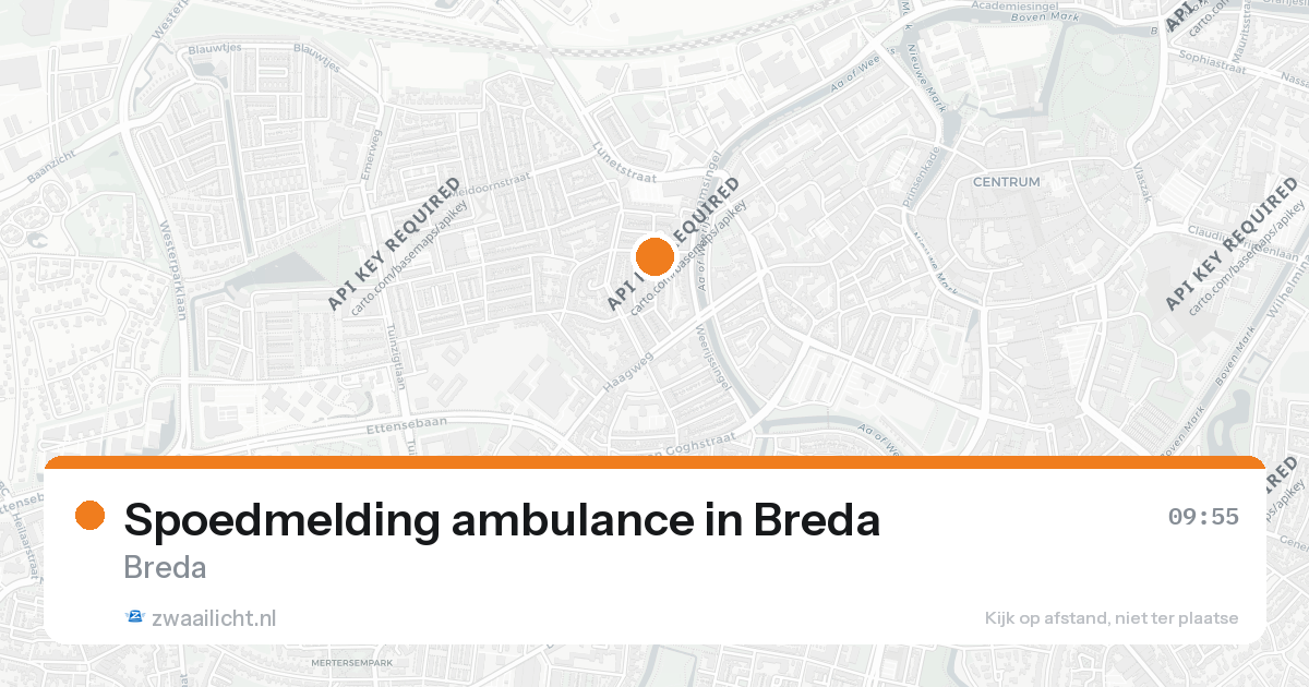 Spoedmelding ambulance in Breda — 26 aug 2026