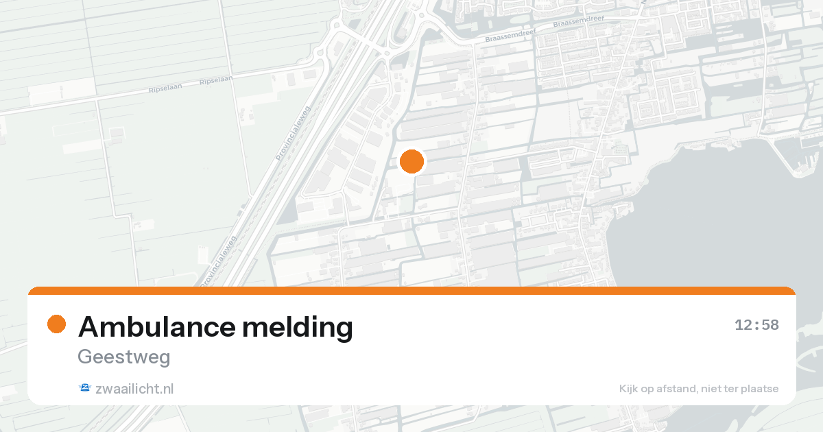 Ambulance melding — 17 mei 2026