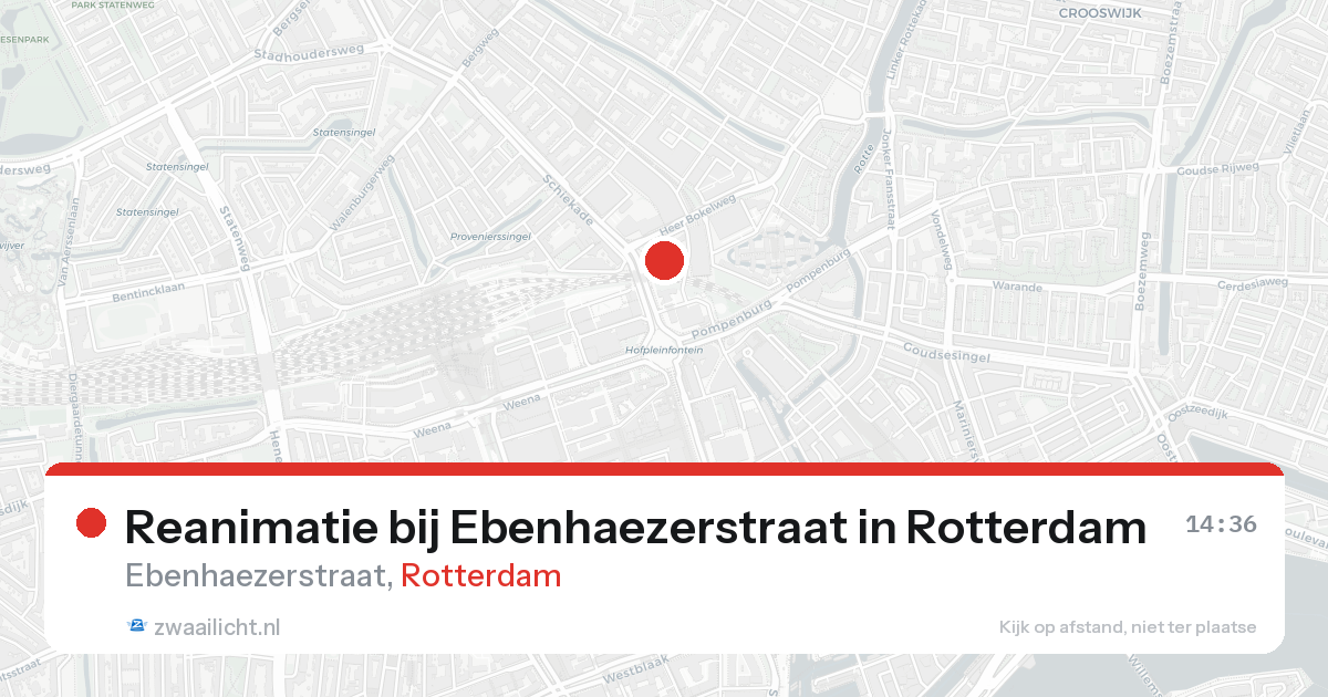 Reanimatie bij Ebenhaezerstraat in Rotterdam — 7 feb 2026