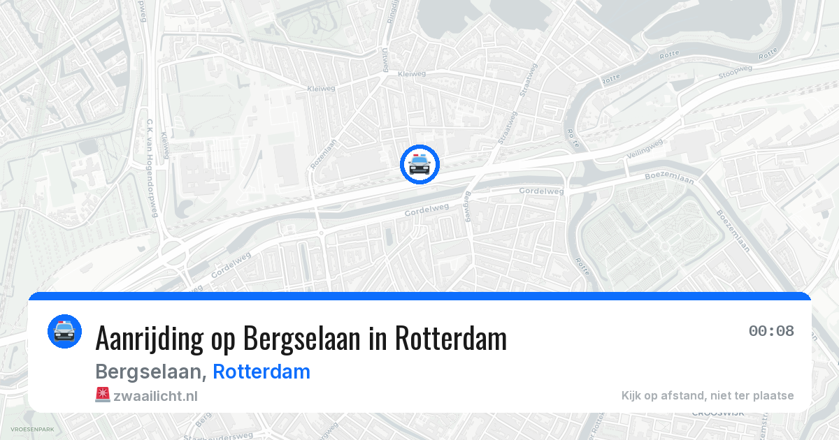 Aanrijding op Bergselaan in Rotterdam — 25 jun 2026