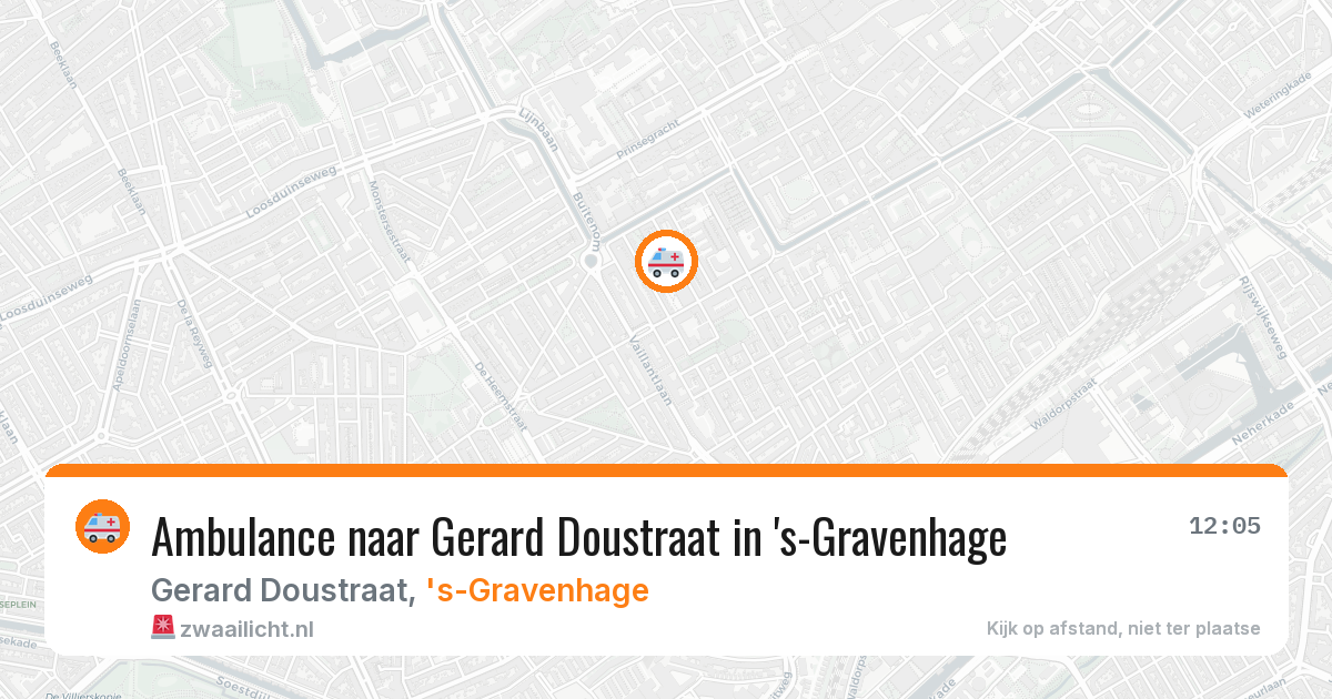 Ambulance naar Gerard Doustraat in 's-Gravenhage — 15 jun 2026