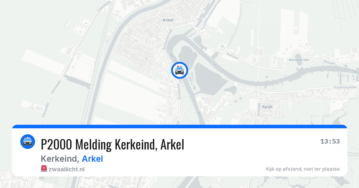 P2000 Melding Kerkeind, Arkel — 30 apr 2026