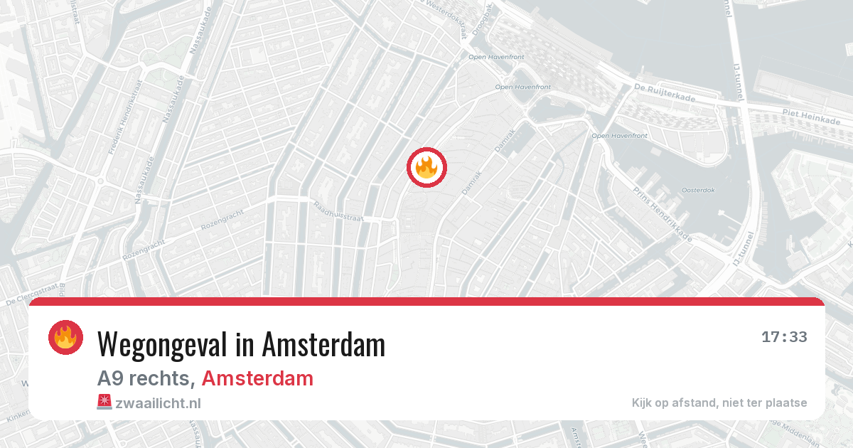 Wegongeval in Amsterdam — 19 mrt 2026
