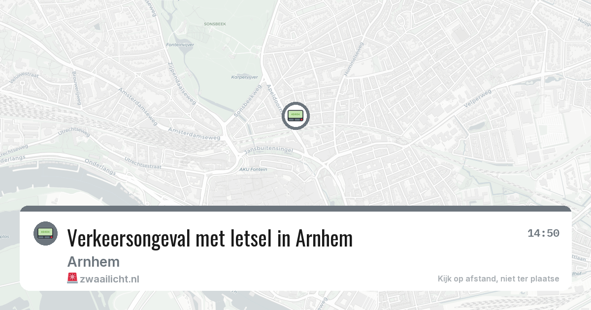 Verkeersongeval met letsel in Arnhem — 22 apr 2026