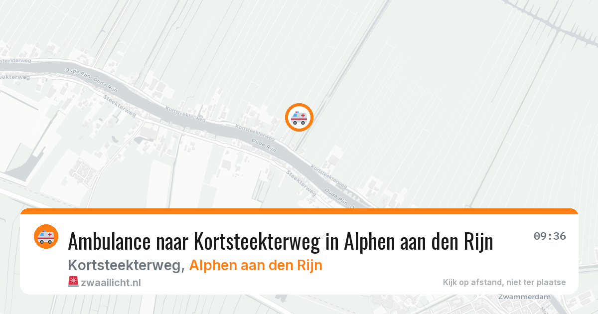 Ambulance naar Kortsteekterweg in Alphen aan den Rijn — 27 jun 2026